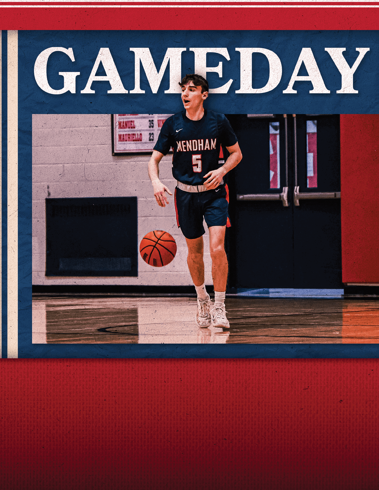 A boy in a basketball uniform is holding a basketball. AI generated content