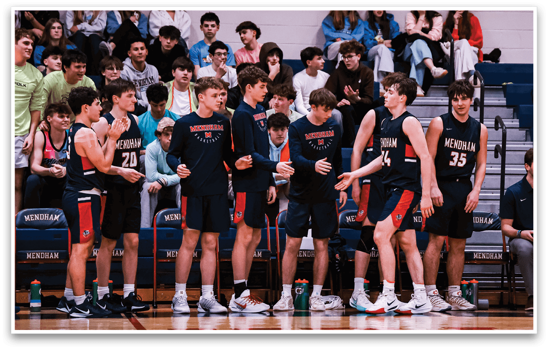 A group of young men are playing basketball on a court. AI generated content