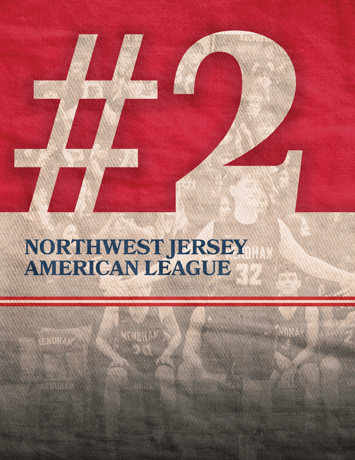 A poster for the Northwest Jersey American League features a man wearing a uniform and holding a basketball. AI generated content
