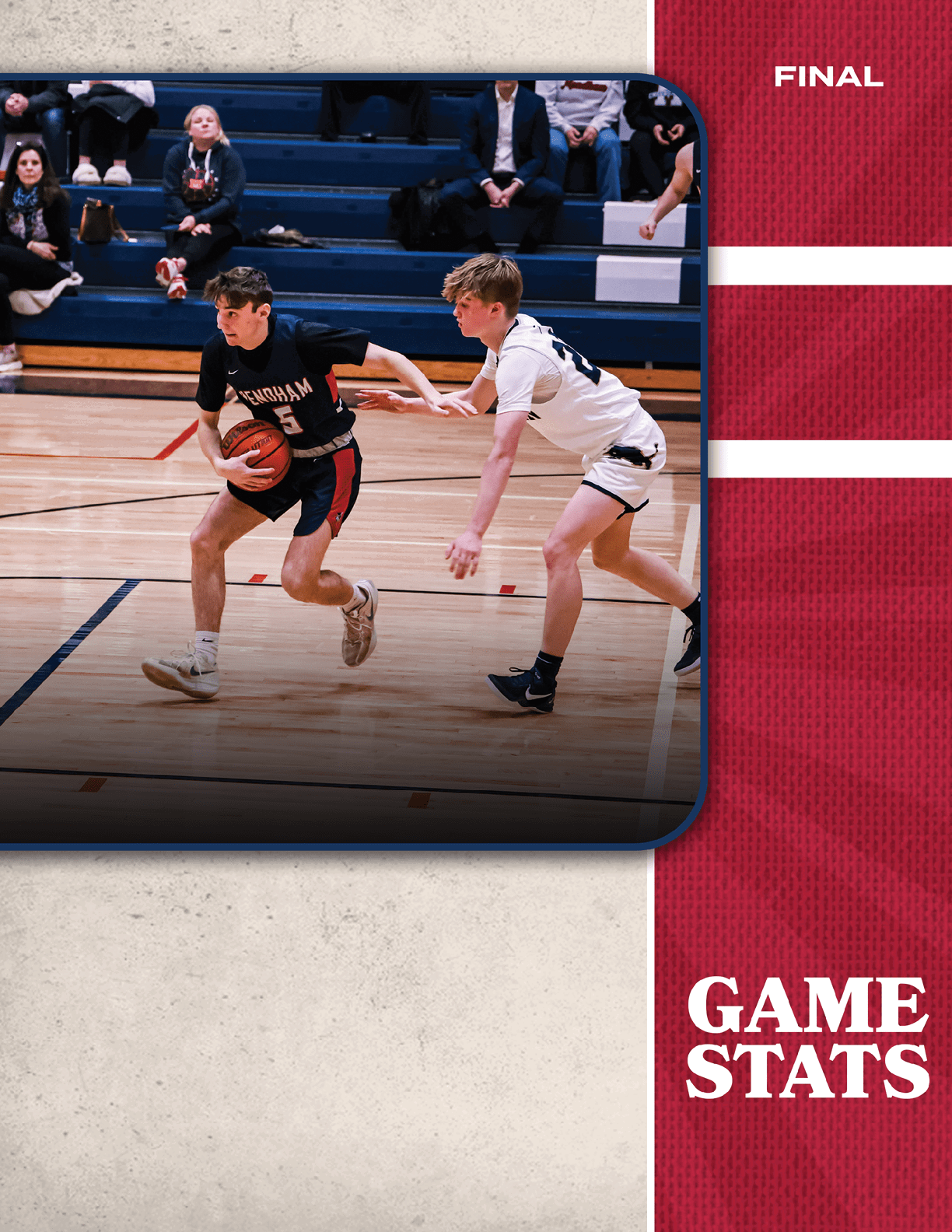 Two boys playing basketball on a court. AI generated content