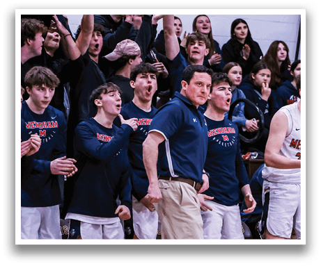 A basketball player wearing a black jersey with the number 3 on it is running down the court. AI generated content