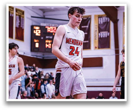A basketball player wearing a white jersey with the number 24 walks on the court. AI generated content