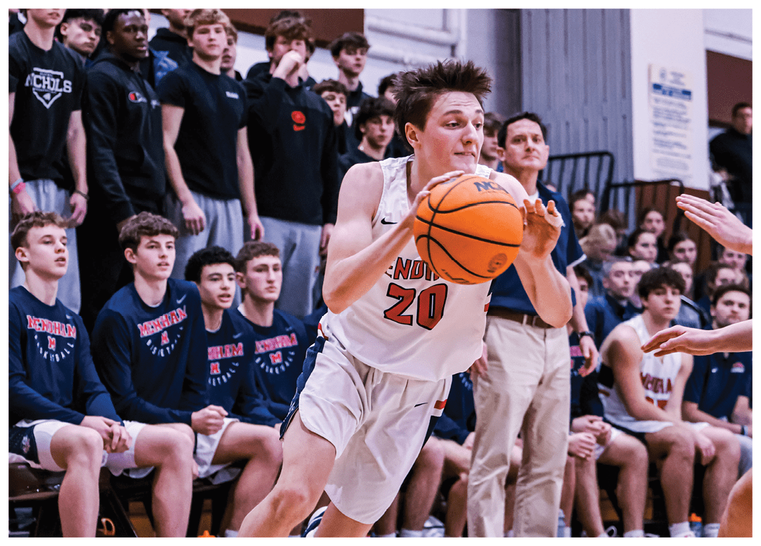 A basketball player is running with a basketball in his hand, while a crowd of people watch. AI generated content