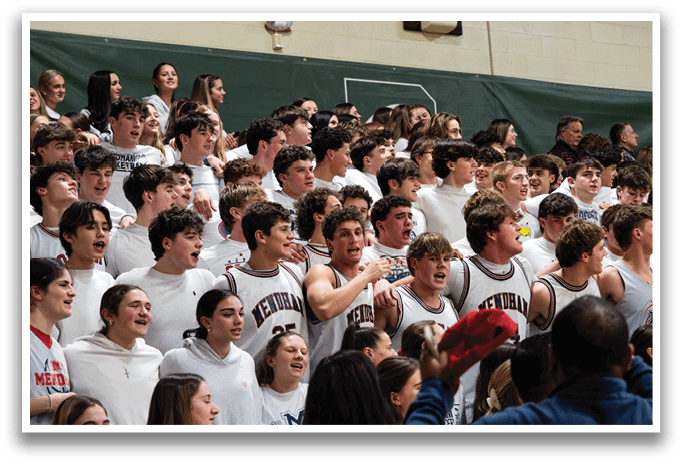 A large group of people wearing white shirts are standing together, some with their mouths open. AI generated content