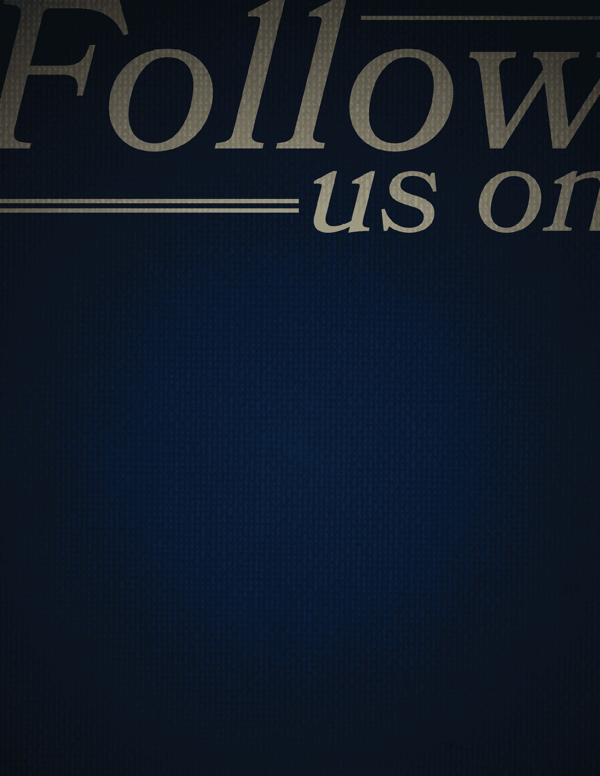 A blue background with white text that says “Follow Us On". AI generated content