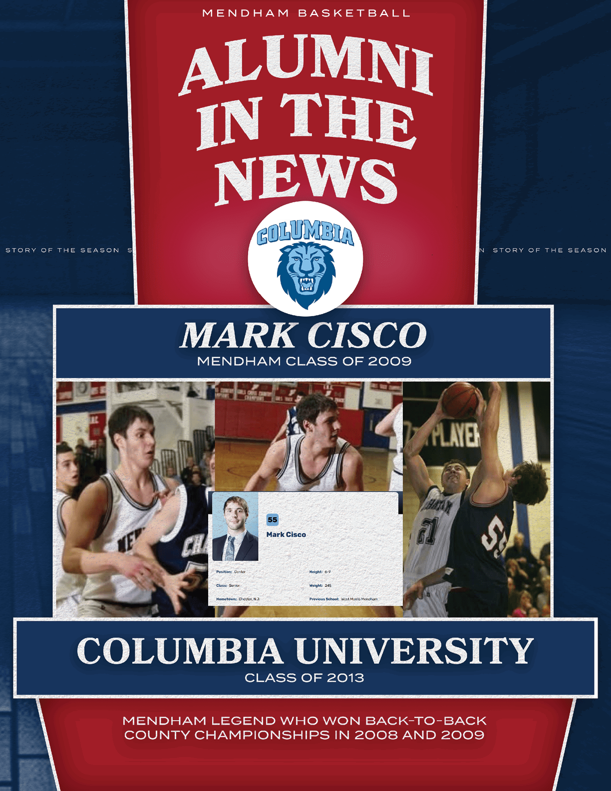 A basketball player in a blue uniform with a white stripe on the side. AI generated content