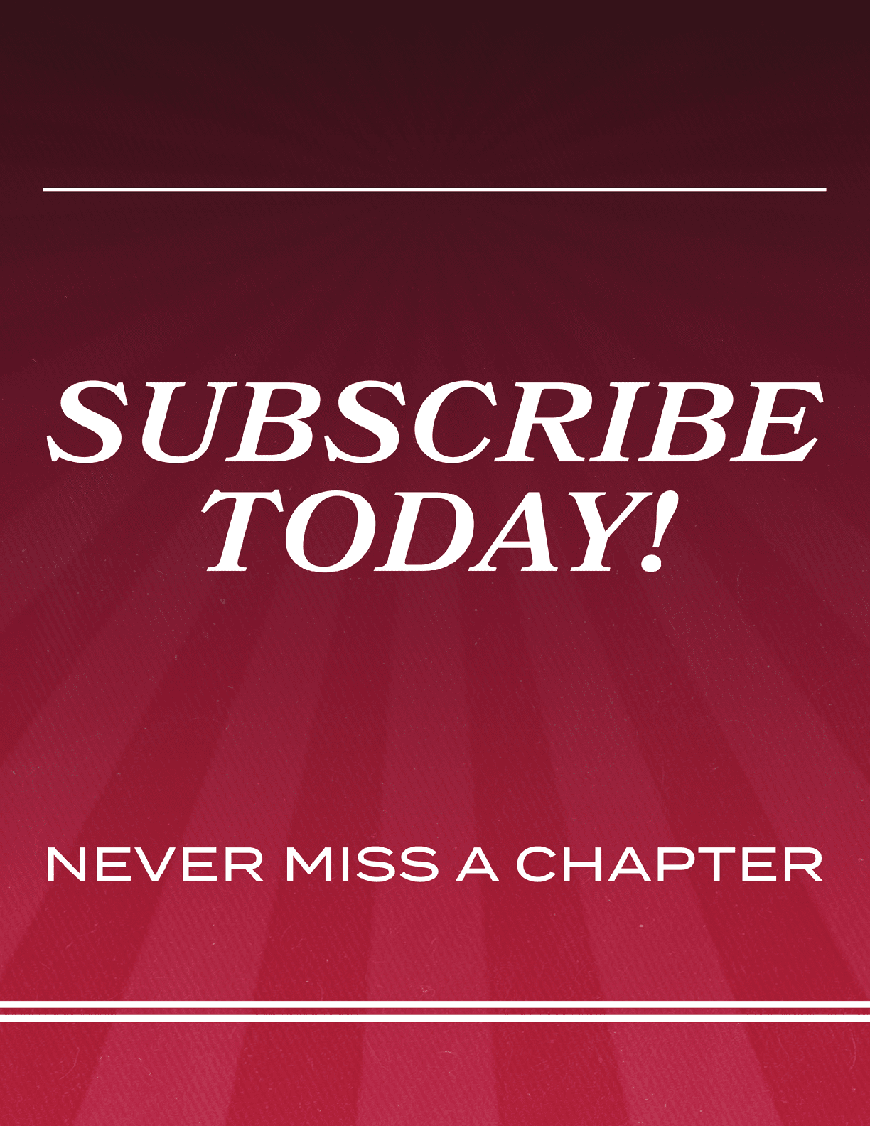 A red and white sign that says “Subscribe Today!" AI generated content