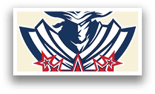 A logo with a blue hat and a red star. AI generated content