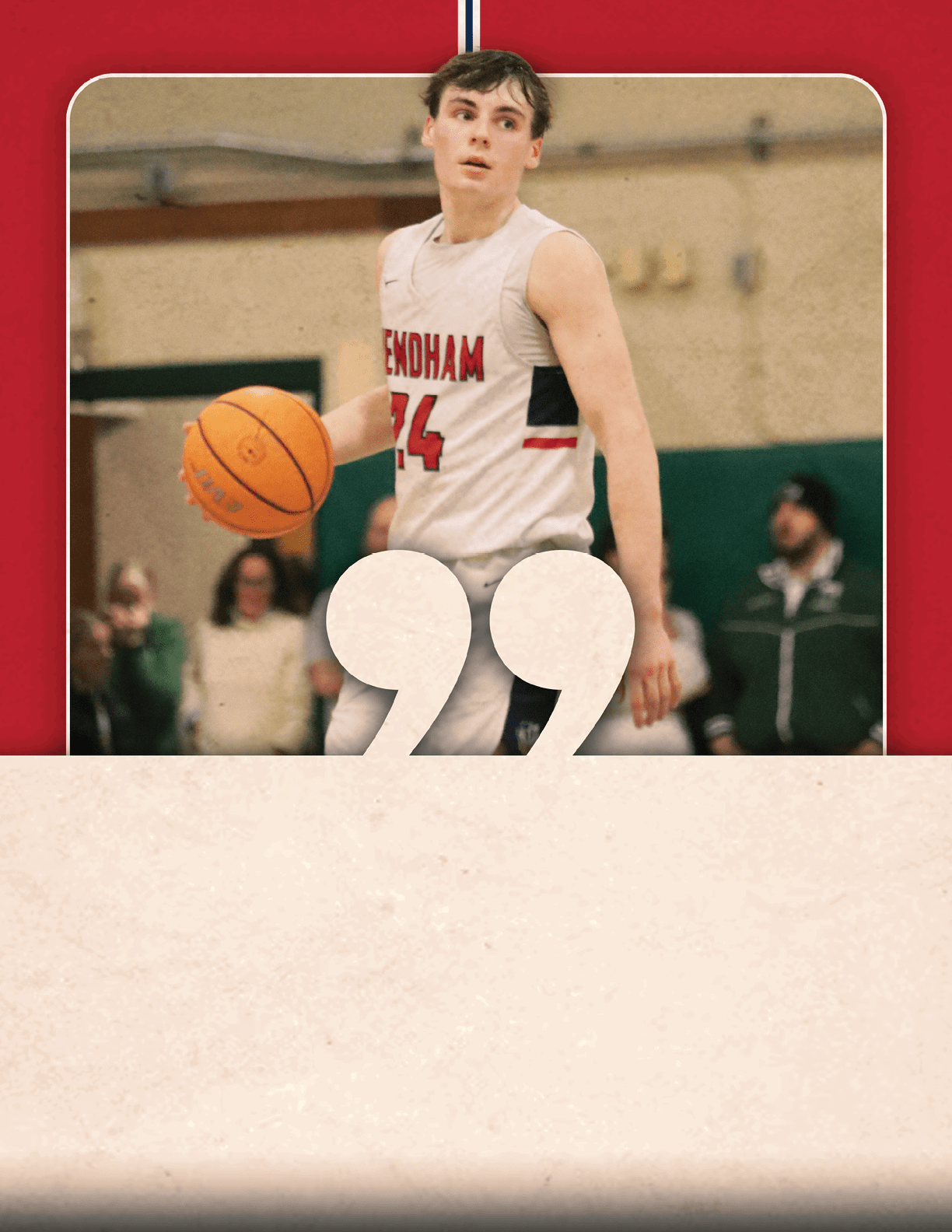 A basketball player wearing a white jersey with the number 44 on it. AI generated content