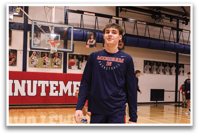 A basketball player is walking on the court, wearing a blue and white uniform. AI generated content