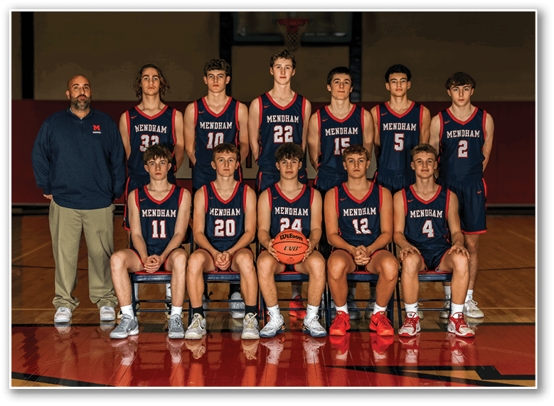 A group of young men wearing basketball uniforms and sitting on chairs. AI generated content