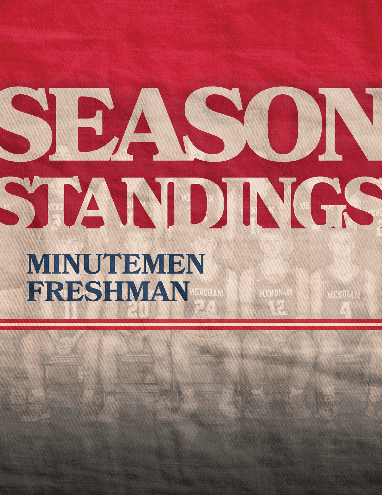 A poster of a football team with the words “Season Standings" written on it. AI generated content