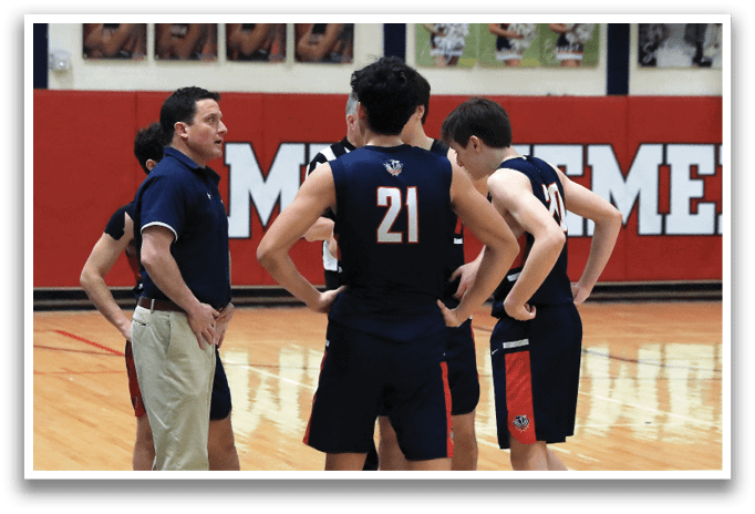 A group of men wearing basketball uniforms are standing on a basketball court. AI generated content