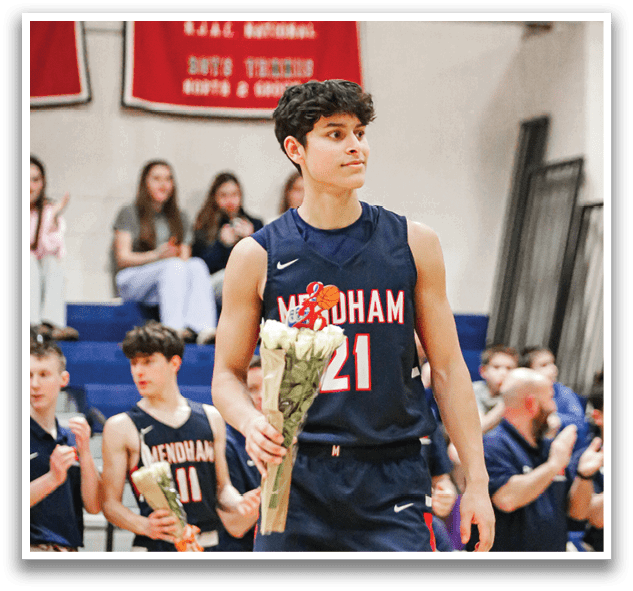 A man holding a bouquet of flowers is standing in front of a crowd of people. AI generated content