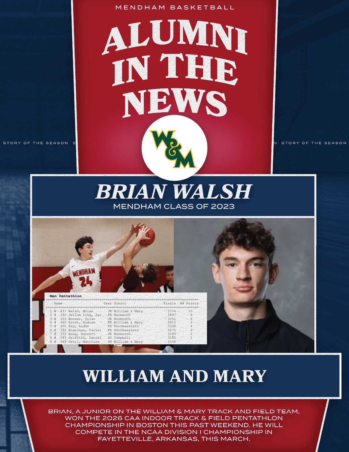 A man and woman are shown on a poster for a news article. AI generated content