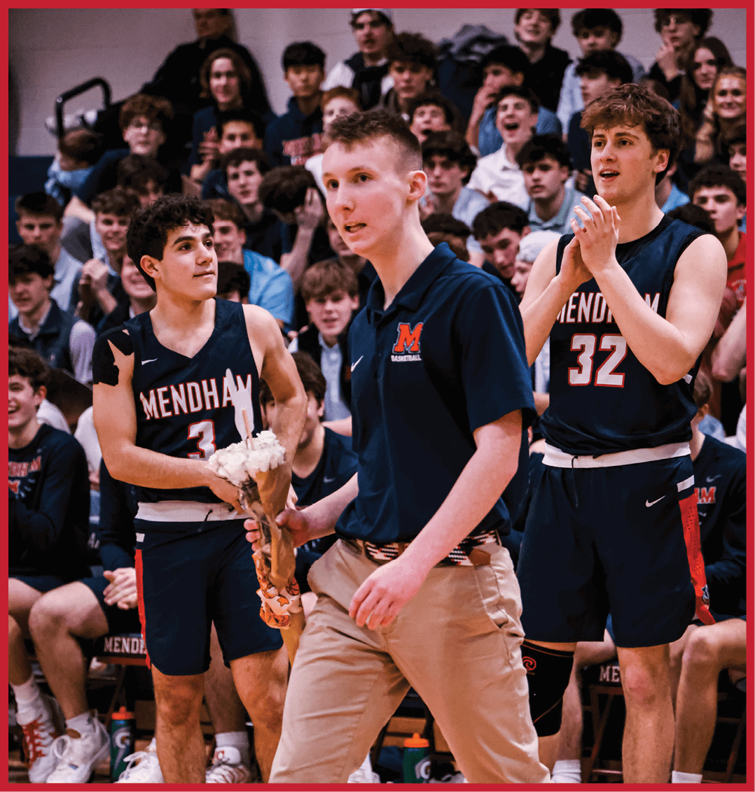 A man in a blue shirt and tan pants is holding a bouquet of flowers. AI generated content