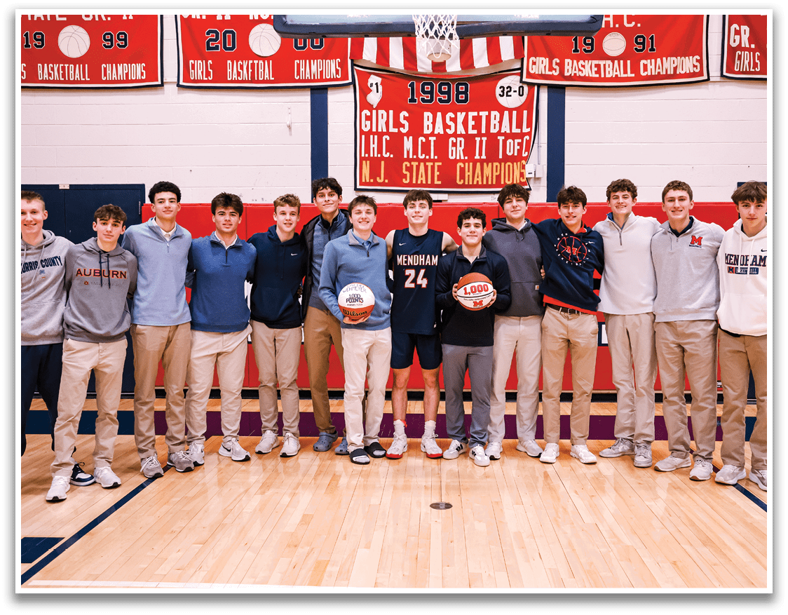 A group of young men pose for a picture with a basketball. AI generated content