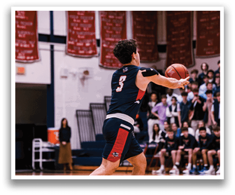 A man wearing a basketball uniform is holding a basketball and preparing to throw it. AI generated content