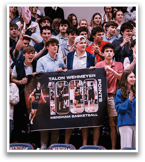 A group of people are holding up a banner with a picture of a man and woman on it. AI generated content