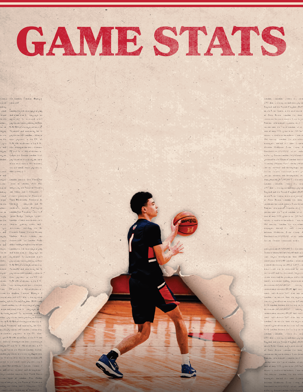 A boy is playing basketball, holding a basketball in his hands. AI generated content