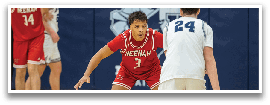 A man in a red basketball uniform is playing basketball. AI generated content