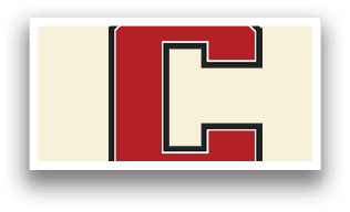 A red and white C logo is displayed. AI generated content