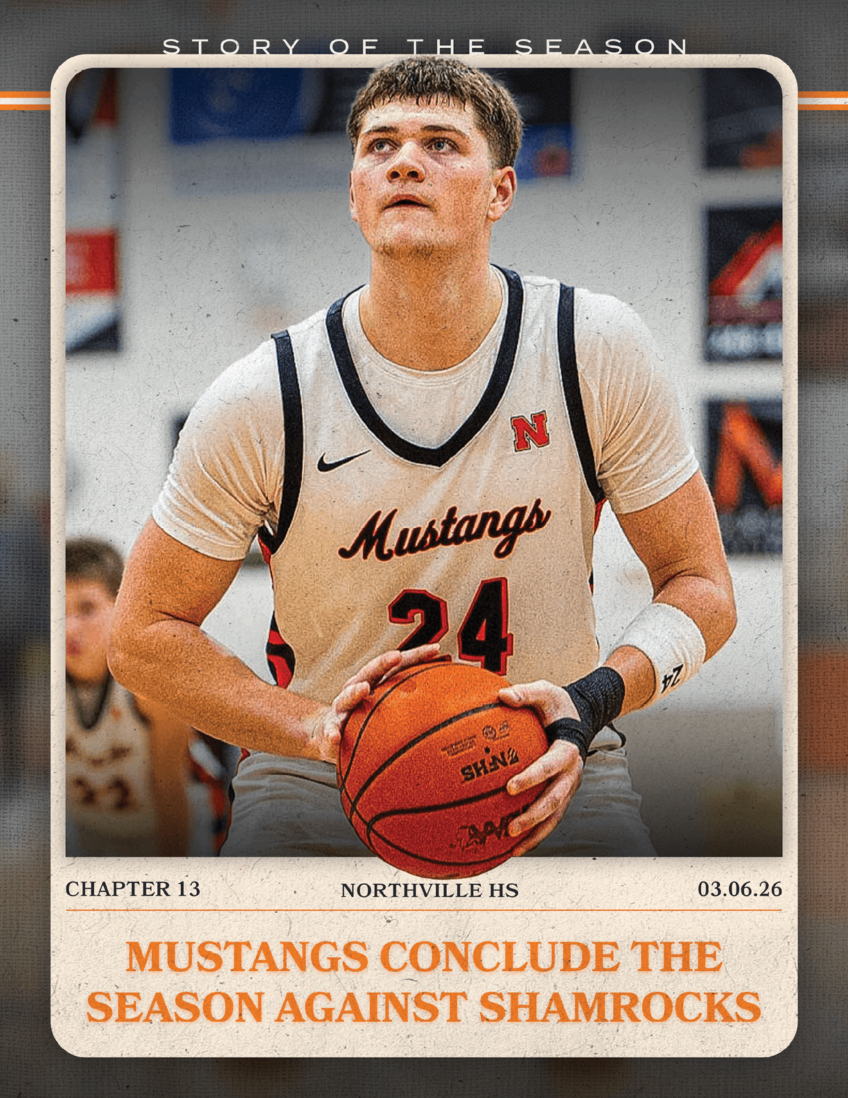A basketball player wearing a white jersey with the number 24 holds a basketball. Contenido generado con IA