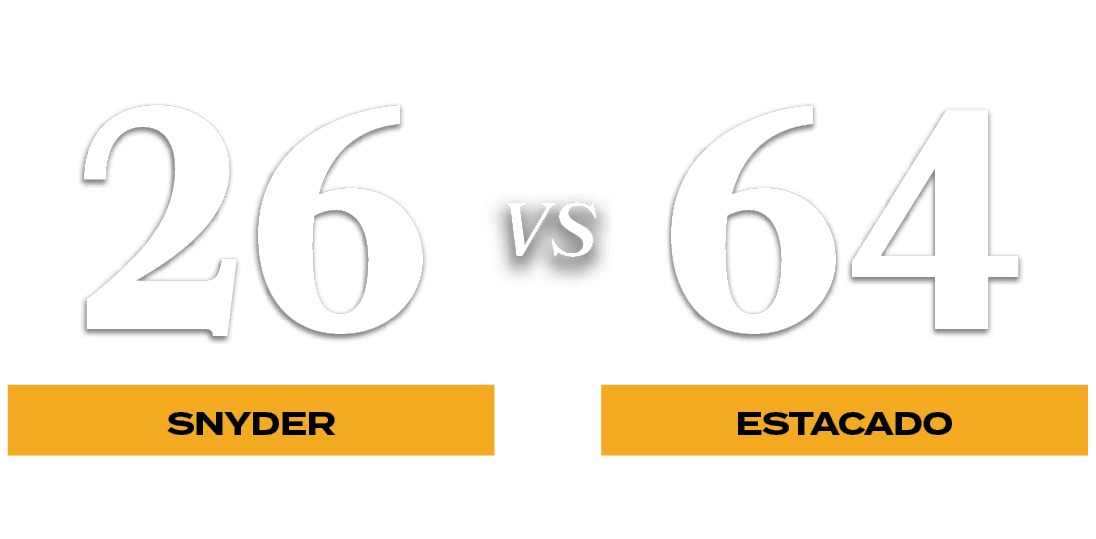 64,26,VS,ESTACADO,SNYDE