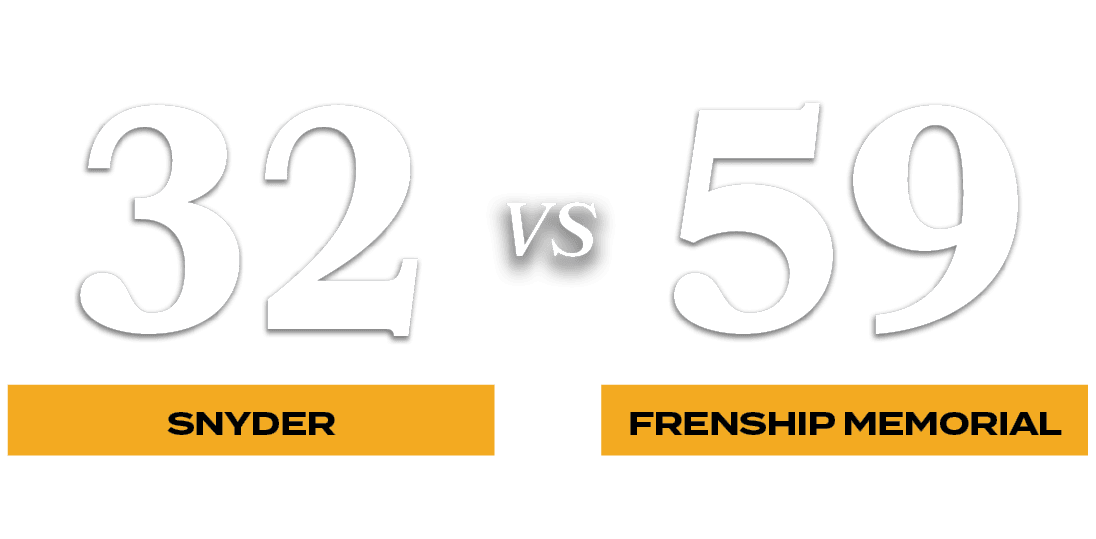 59,32,VS,FRENSHIP MEMORIAL,SNYDE