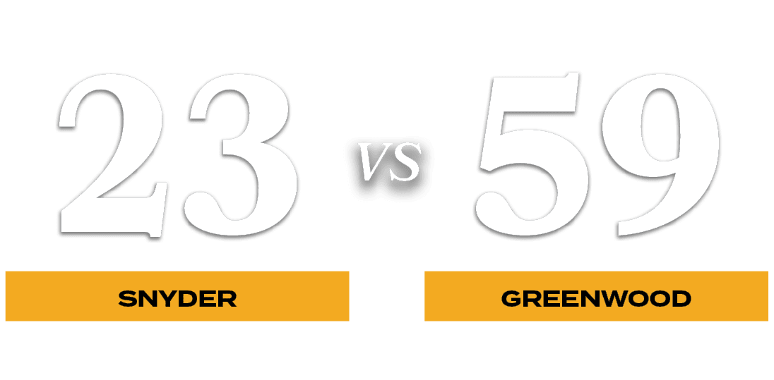 59,23,VS,GREENWOOD,SNYDER,