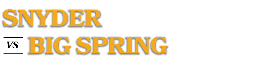 VS,BIG SPRING,SNYDE