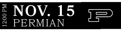 PERMIAN,NOV. 15,12:00 P
