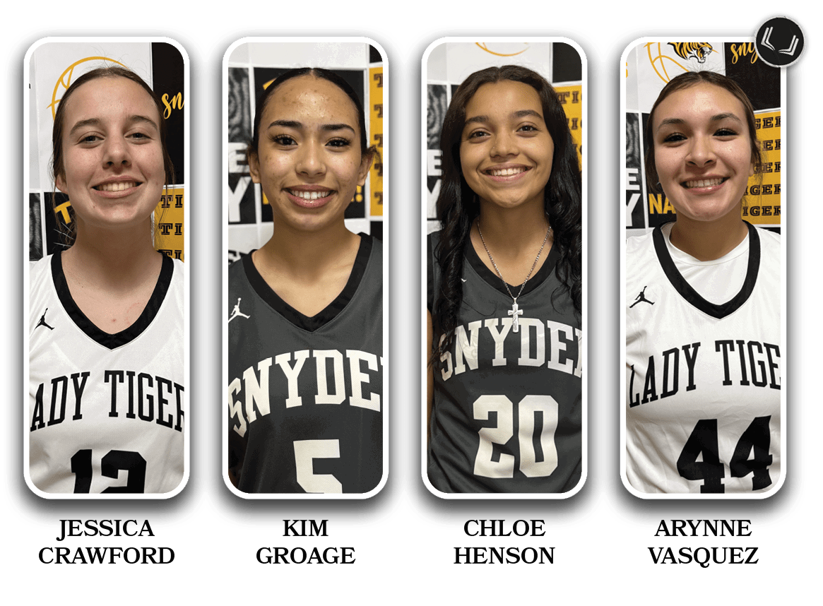 ARYNNE VASQUEZ ,CHLOE HENSON ,KIm GROAGE ,JESSICA CRAWFORD
