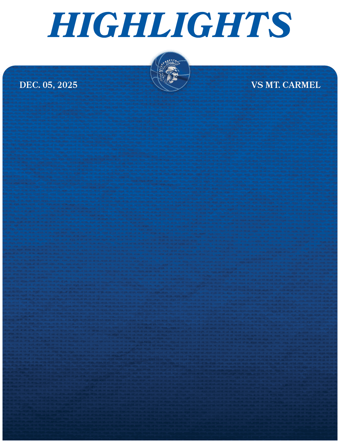 HIGHLIGHTS,VS MT. CARMEL,DEC. 05, 202