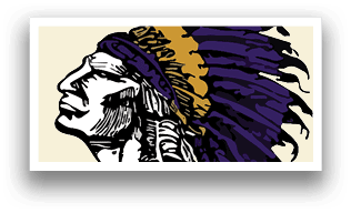 A Native American Indian head is depicted in a drawing, with a feather on top of its head. AI generated content