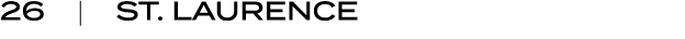 26 | ST. LAURENCE