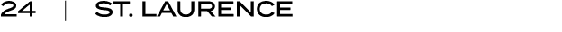 24 | ST. LAURENCE