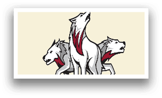 A logo for Saint Ignatius College Prep in Chicago features a wolf pack. AI generated content