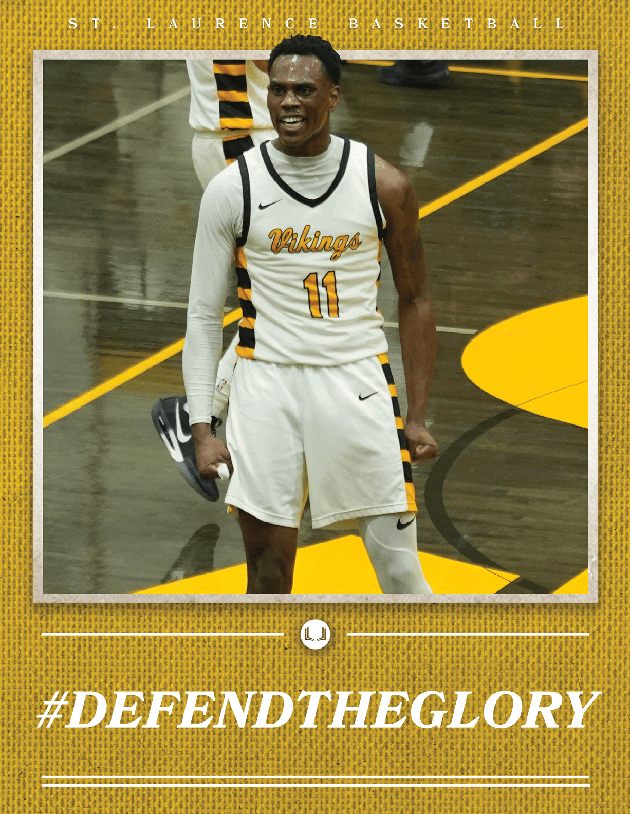 A man wearing a basketball uniform with the number 11 on it is celebrating a victory. AI generated content