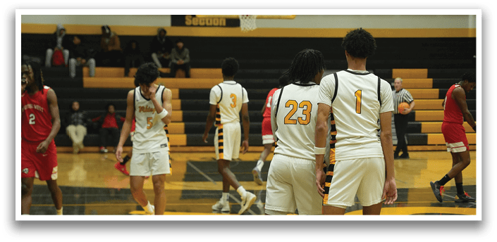 A group of basketball players are walking on a court. AI generated content