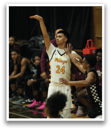 A basketball player is being lifted off the ground by his teammates. AI generated content