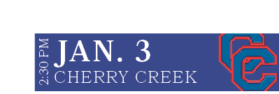 CHERRY CREEK,JAN. 3,2:30 P