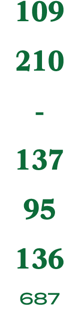 109 210 137 95 136 687