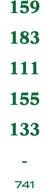 159 183 111 155 133 741