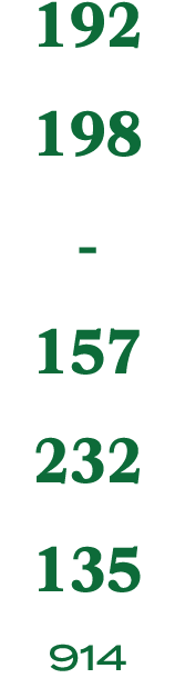 192 198 157 232 135 914