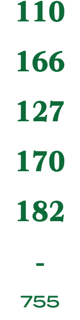 110 166 127 170 182 755