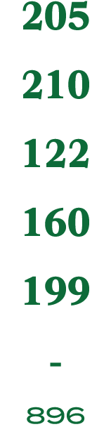 205 210 122 160 199 896