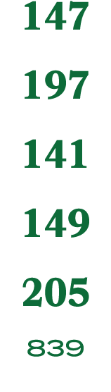147 197 141 149 205 839
