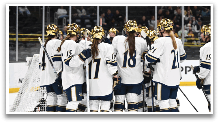A group of hockey players are standing on the ice, wearing their uniforms. AI generated content