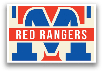 A logo for the Red Rangers. AI generated content